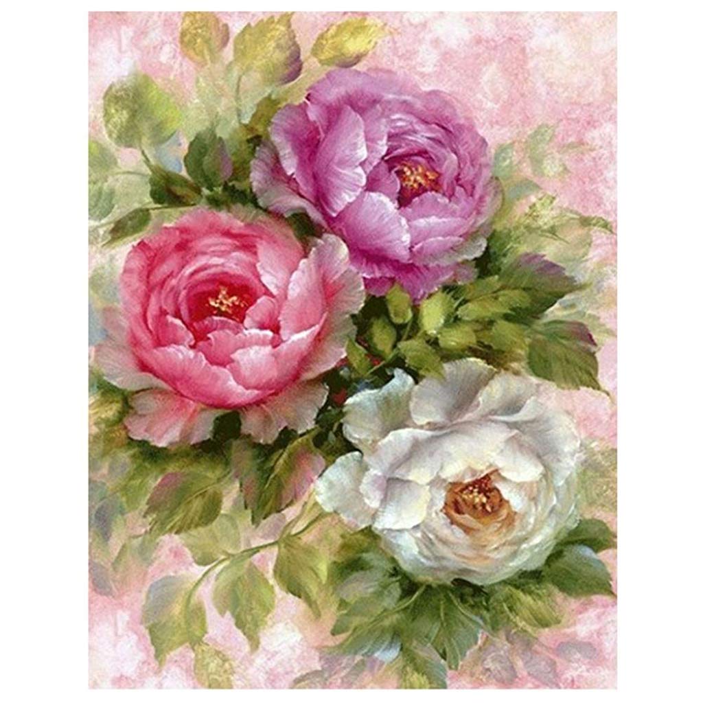 HASTHIP DIY 5D Diamond Painting by Number Kits Full Drill Rhinestone Embroidery Cross Stitch Pictures Arts Craft for Home Wall Decor-11.8x15.8In (Color 6) HASTHIP DIY 5D Diamond Painting by Number Kits Full Drill Rhinestone Embroidery Cross Stitch Pictures Arts Craft for Home Wall Decor-11.8x15.8In (Color 6)